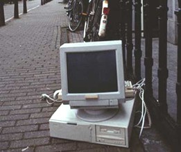Computer op straat